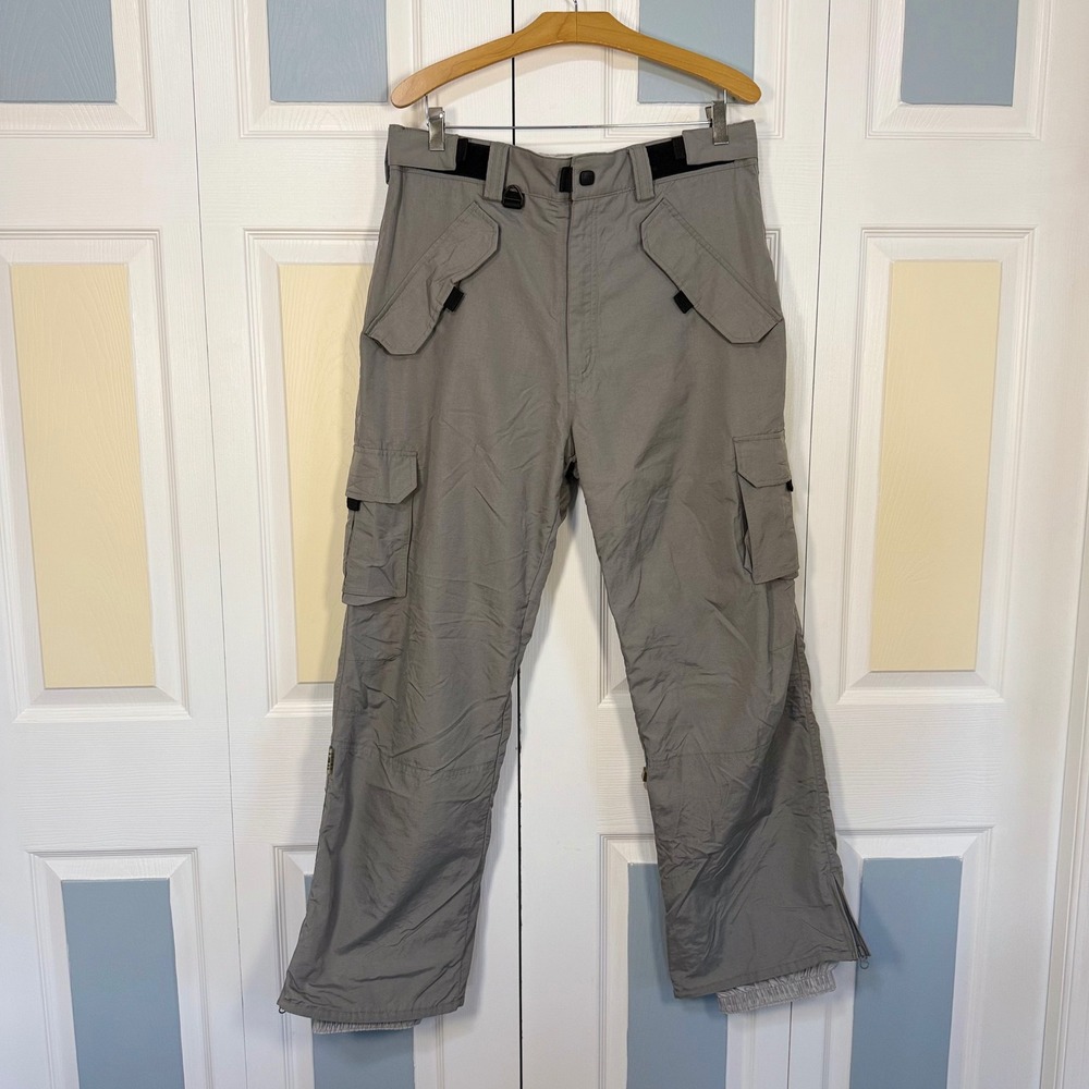 Turbine Winterworks Mens Gray Snow Ski Snowboard Cargo Pants B3200 Size Medium
